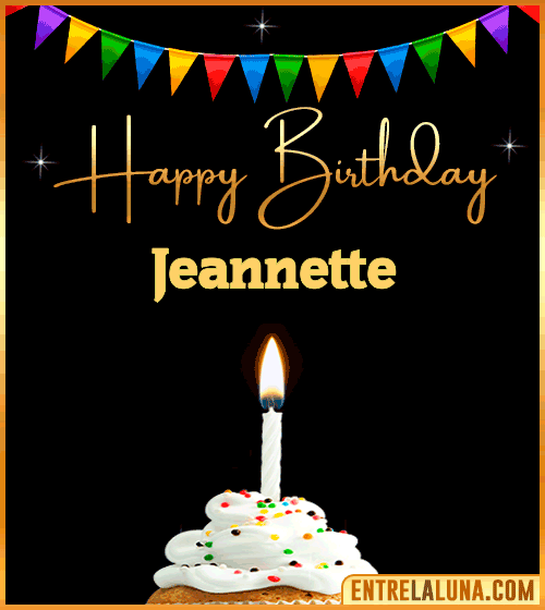 GiF Happy Birthday Jeannette